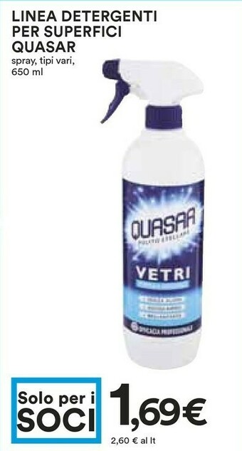 Coop Quasar Detergenti Per Superfici offerta