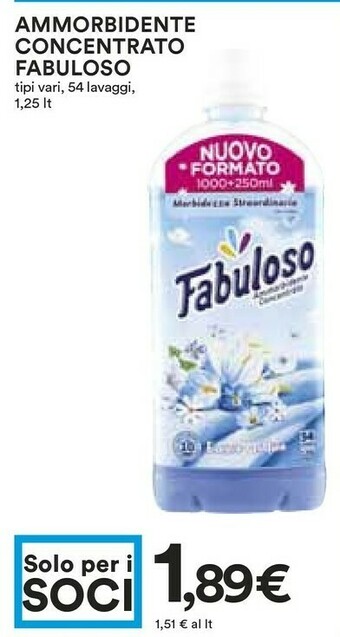 Coop Fabuloso Ammorbidente Concentrato offerta