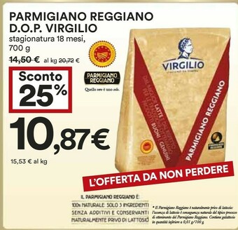 Coop Virgilio Parmigiano Reggiano DOP offerta