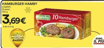 Coop Hamby 10 Hamburger Con Proteine Di Soia Surgelati 750 G(ml) offerta