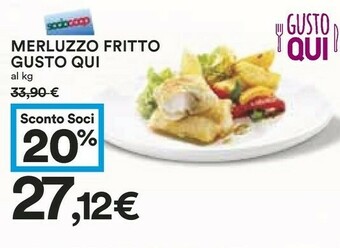 Coop Gusto Qui Merluzzo Fritto offerta