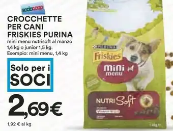 Coop Purina Crocchette Per Cani Friskies offerta