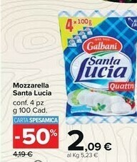 Carrefour Market Galbani Mozzarella offerta