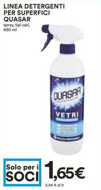 Coop Quasar Detergenti Per Superfici offerta