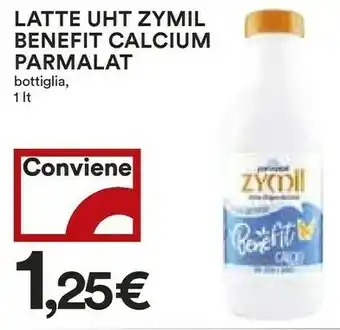 Coop Parmalat Latte UHT Zymil Benefit Calcium offerta