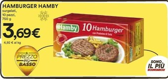 Hamby 10 Hamburger Con Proteine Di Soia 750 G(ml)