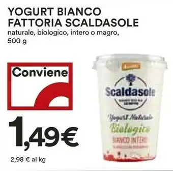 Coop Scaldasole Fattoria - Yogurt Magro Naturale Biologico 500 G(ml) offerta