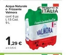 Carrefour Market Valmora Acqua offerta