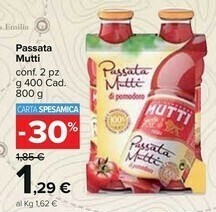 Carrefour Market Mutti Passata di pomodoro offerta