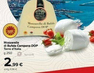Carrefour Market Terre d'Italia Mozzarella di bufala offerta