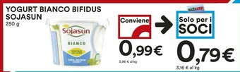 Coop Sojasun Yogurt Bianco Bifidus offerta