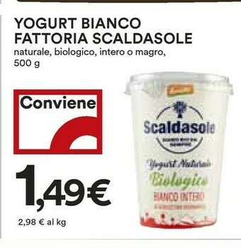 Coop Fattoria Scaldasole Yogurt Bianco offerta