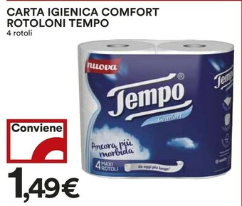Coop Tempo Carta Igienica Comfort Rotoloni offerta