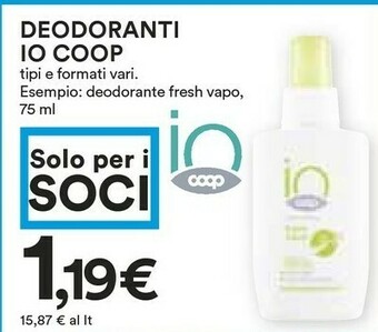 Coop Coop Deodoranti IO offerta