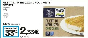 Coop Frosta Filetti di merluzzo offerta