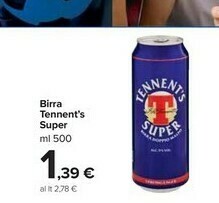 Carrefour Market Tennent's Birra offerta