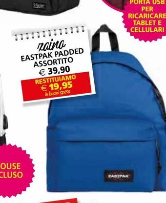 Il Gigante Zaino eastpak padded assortito offerta