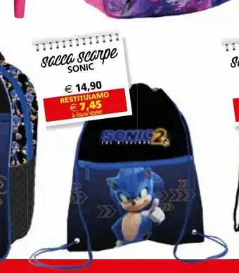 Il Gigante Sacca scarpe sonic offerta