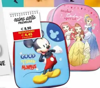 Il Gigante Zaino asilo premium offerta