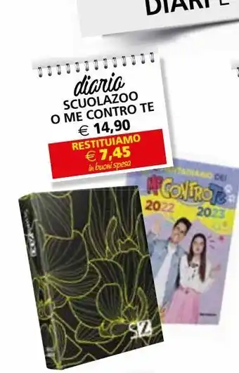 Diario scuolazoo o me contro te