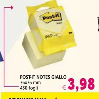 Il Gigante Post-it notes giallo offerta