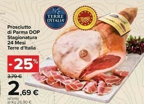 Carrefour Market Terre d'Italia Prosciutto di Parma offerta