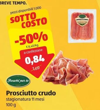 ALDI Prosciutto crudo offerta
