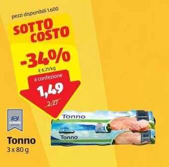 ALDI Tonno offerta