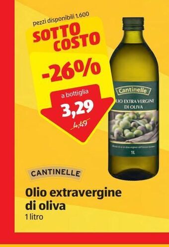 ALDI Olio extra vergine di oliva offerta