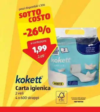 ALDI Carta igienica offerta