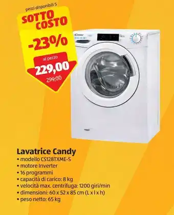 ALDI Lavatrice candy offerta