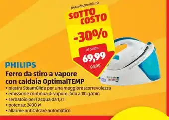 Ferro da stiro a vapore con caldaia optimaltemp