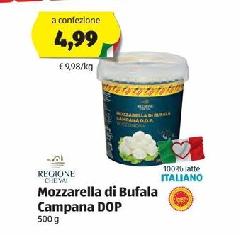 ALDI Mozzarella di bufala campana dop offerta