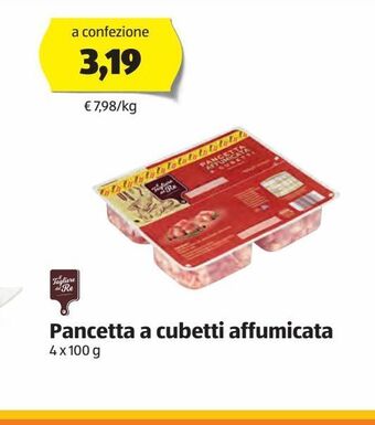 ALDI Pancetta a cubetti affumicata offerta