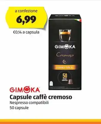 ALDI Capsule caffè cremoso offerta