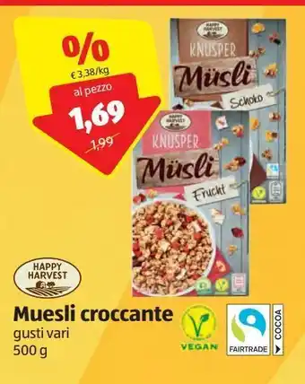 ALDI Muesli croccanti offerta