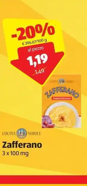 ALDI Zafferano offerta