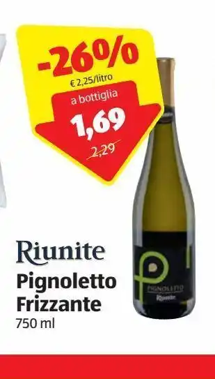 ALDI Pignoletto frizzante offerta
