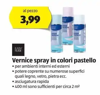 ALDI Vernice spray in colori pastello offerta