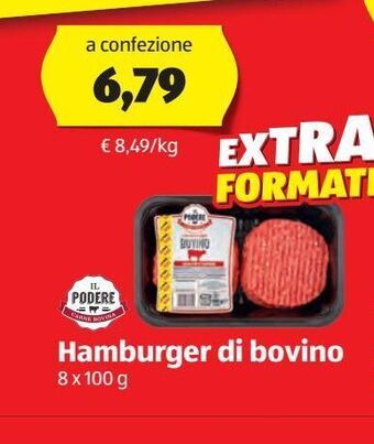 ALDI Hamburger di bovino offerta