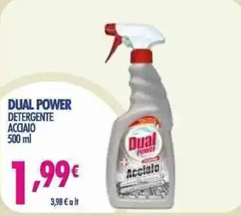 Acqua & Sapone Dual Power Detergente Acciaio 500 ml offerta