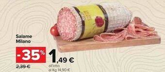 Carrefour Market Salame milano offerta