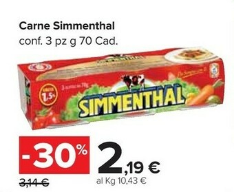 Carrefour Market Simmenthal Carne in scatola offerta