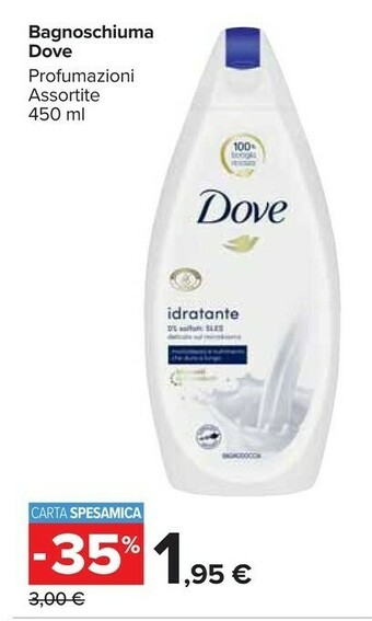 Carrefour Market Dove Bagnoschiuma offerta