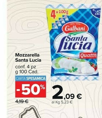 Carrefour Market Galbani Mozzarella offerta