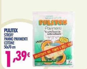 Acqua & Sapone Pulitex Strofi' Panno Pavimenti Cotone 50x70 cm offerta