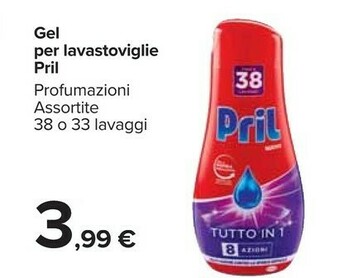 Carrefour Market Pril Detersivo lavastoviglie offerta