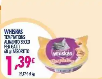 Whiskas Temptations Alimento Secco Per Gatti 60 gr Assortito