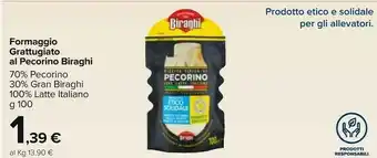 Carrefour Biraghi Pecorino offerta