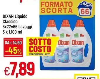 Famila Dixan Liquido Classico 66 Lavaggi offerta